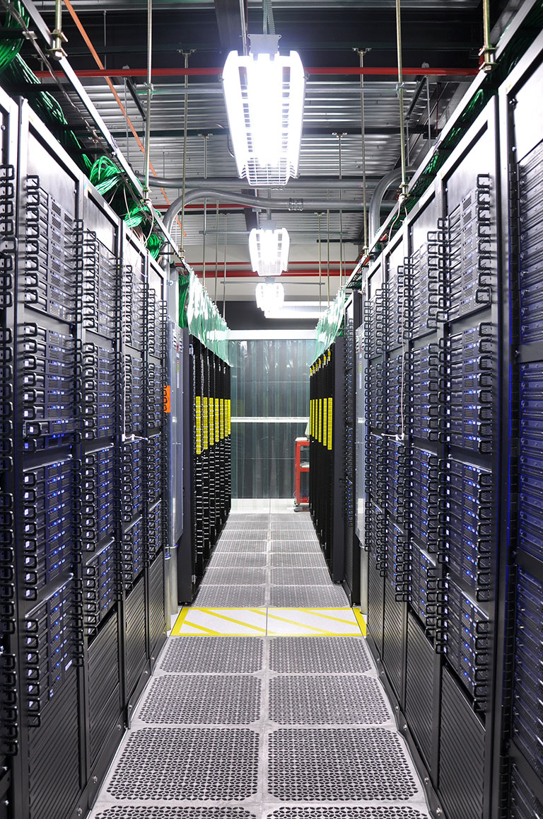 data servers in data centre